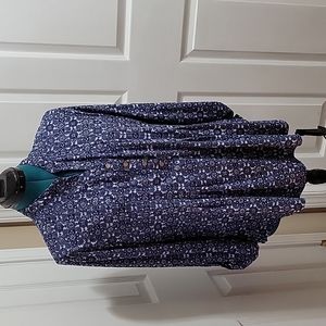 Westport blue 3/4 sleeve blouse